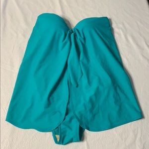 Teal Green One Layered Piece Swim Suit Size 8